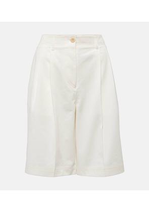 Toteme High-rise cotton twill shorts