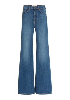Jeanerica - Fuji Stretch High-Rise Flared-Leg Jeans - Medium Wash - 27 - Moda Operandi