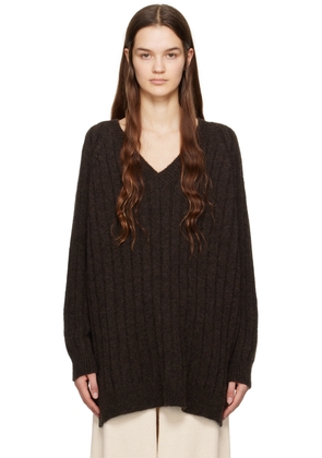 Cordera Brown Oversized Sweater