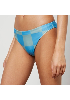 Stine Goya Dhalia Checked Stretch-Jersey Bikini Bottoms - XS