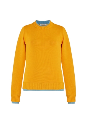 Wales Bonner - Steady Knit Sweater - Yellow - XS - Moda Operandi