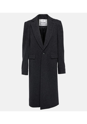Vivienne Westwood Chalk stripe wool-blend coat