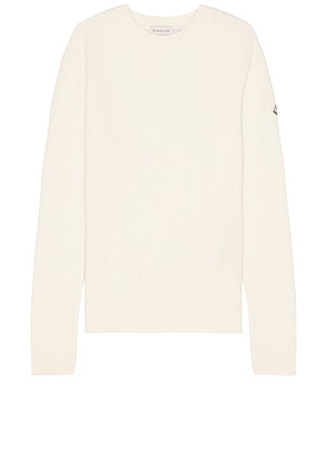 Moncler Crewneck Sweater in White - White. Size M (also in L).