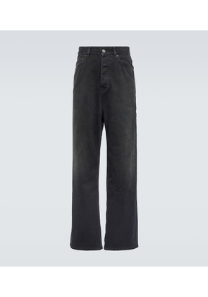 Balenciaga Mid-rise cotton wide-leg pants