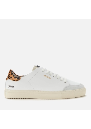 Axel Arigato Women's Clean 90 Triple Animal Leather Cupsole Trainers - White/Leopard/Cremino - UK 3.5