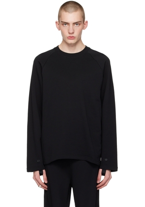 Helmut Lang Black Raglan Sleeve Sweatshirt