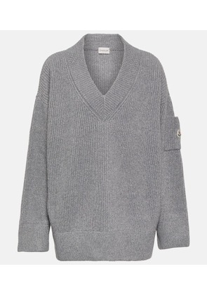 Moncler Ribbed-knit wool-blend sweater