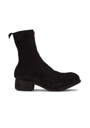 Guidi Pl2 Front Zip Boot in Black Suede - Black. Size 42 (also in 43, 44, 45).