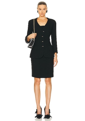 chanel Chanel Coco Button Jacket & Skirt Set in Black - Black. Size 40 (also in ).