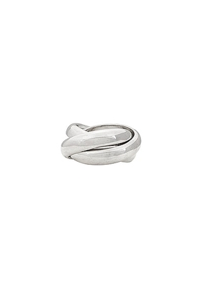 Lie Studio The Sofie Ring in Sterling Silver - Metallic Silver. Size 48 (also in 50, 52).