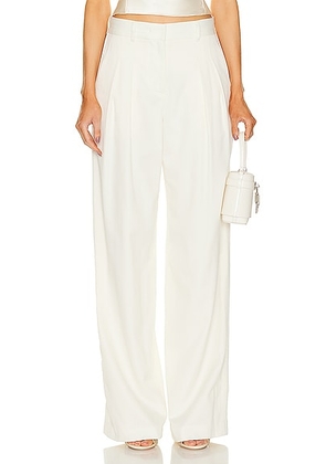 LoveShackFancy Adams Pant in Antique White - White. Size 2 (also in 4, 6).