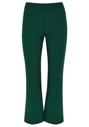 Diane Von Furstenberg Juno Cropped Stretch-jersey Trousers - Green - 4 (UK8 / S)