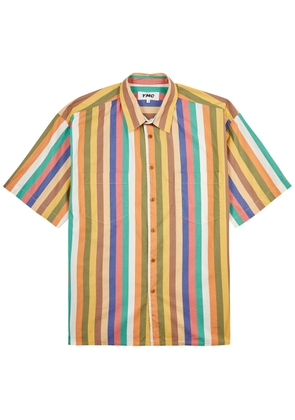 Ymc Mitchum Striped Cotton Shirt - Multicoloured - XL