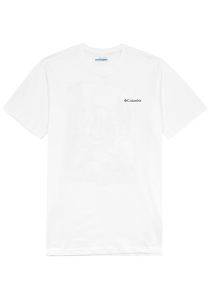 Columbia Rockaway River Logo-print Cotton T-shirt - White