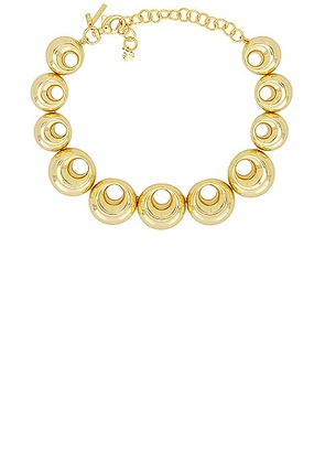 Lele Sadoughi Medallion Necklace in Gold - Metallic Gold. Size all.