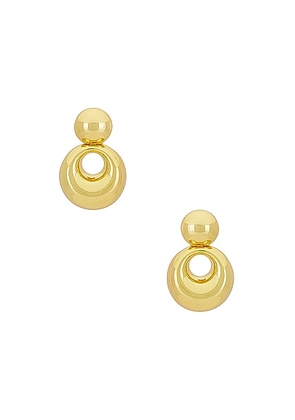 Lele Sadoughi Medallion Drop Earrings in Gold - Metallic Gold. Size all.