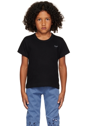 COMME des GARÇONS PLAY Kids Black Heart Patch T-Shirt