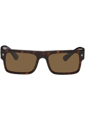 Prada Eyewear Brown Rectangular Sunglasses