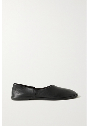 The Row - Canal Glossed-leather Ballet Flats - Black - IT36,IT36.5,IT37,IT37.5,IT38,IT38.5,IT39,IT39.5,IT40,IT41,IT42