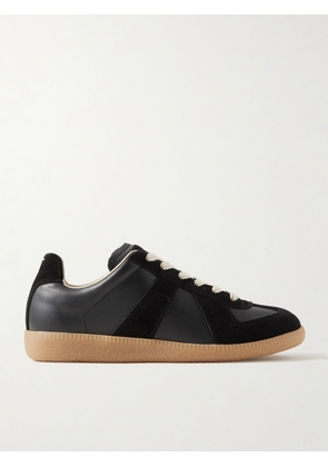 Maison Margiela - Replica Suede And Leather Sneakers - Black - IT35,IT36,IT36.5,IT37,IT37.5,IT38,IT38.5,IT39,IT39.5,IT40,IT40.5,IT41