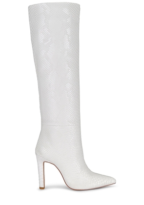 FEMME LA Soho Boot in White. Size 5, 6.