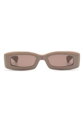 Etudes Echange rectangle-frame sunglasses - Neutrals