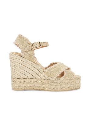 Castaner Bromelia Wedge in Neutral. Size 37, 38, 39, 40, 41.