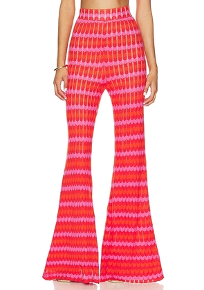 Show Me Your Mumu Susie Pants in Red,Orange. Size M, S, XL, XS.