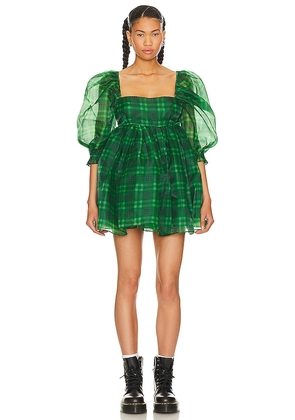 Selkie The Puff Dress in Green. Size 6X, M, S, XL, XS, XXL.