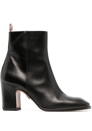 Thom Browne 75mm leather ankle boots - Black