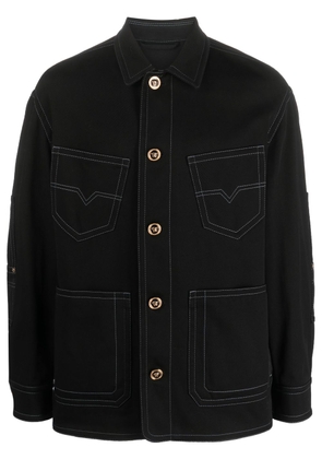 Versace Medusa Head cotton shirt jacket - Black