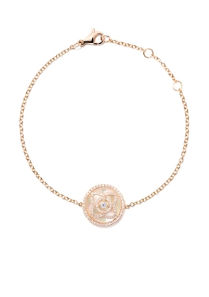De Beers Jewellers 18kt rose gold Enchanted Lotus Mother-of-Pearl diamond bracelet - Pink