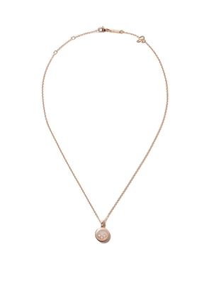 Chopard 18kt rose gold Happy Diamonds Icons necklace - Pink