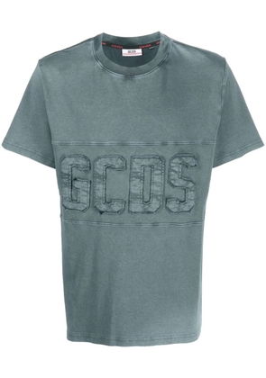 Gcds logo-patch cotton T-shirt - Blue