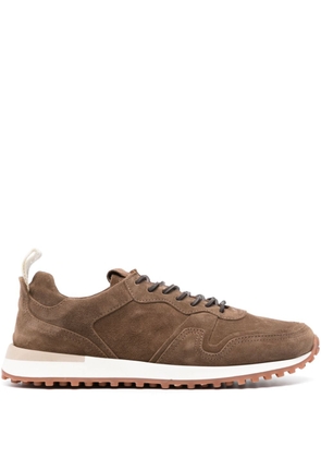 Buttero panelled suede sneakers - Brown