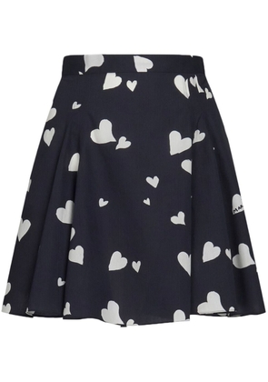 Marni Bunch of Hearts flared miniskirt - Black
