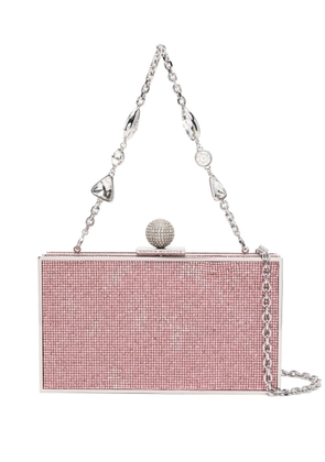 Sophia Webster Clara crystal-embellished clutch bag - Pink