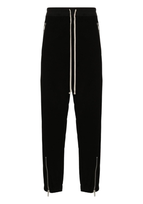 Rick Owens organic-cotton tapered trousers - Black