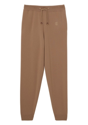 Burberry TB monogram knitted track pants - Brown