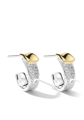 IPPOLITA 18kt yellow gold Chimera Stardust diamond huggie hoop earrings - Silver