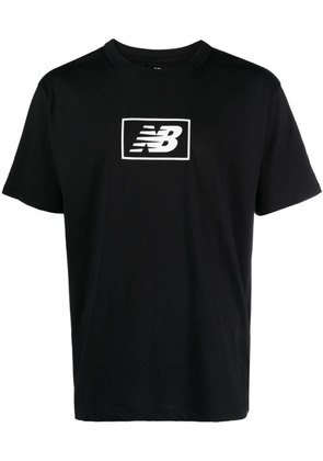 New Balance Essentials logo-print cotton T-shirt - Black