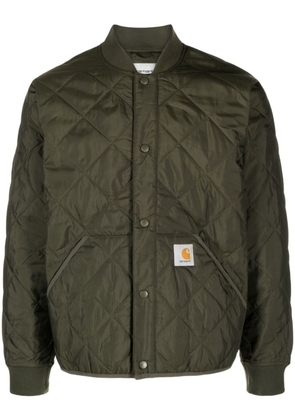Carhartt WIP Barrow Liner logo-patch quilted bomber jacket - Green