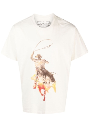 One Of These Days graphic-print cotton T-shirt - Neutrals