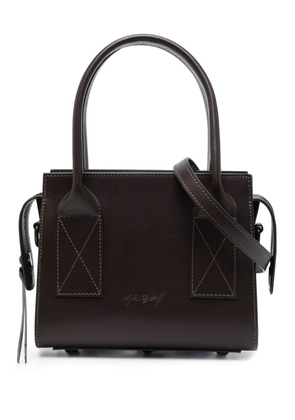 Marsèll embossed-logo leather tote bag - Brown