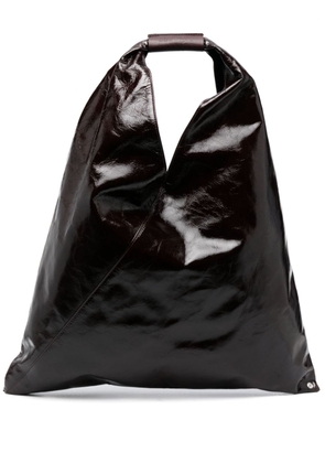 MM6 Maison Margiela Japanese triangle leather tote - Red