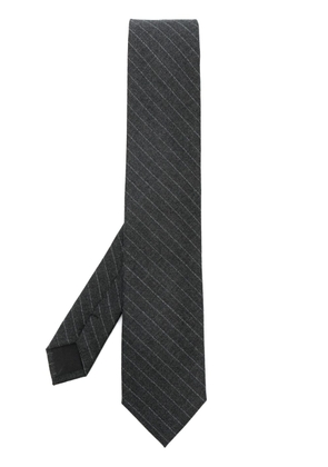 SANDRO striped wool tie - Grey