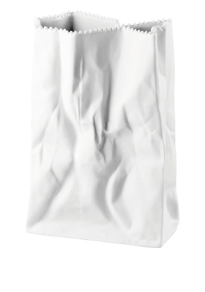 Rosenthal mini Bag porcelain vase (18cm) - White