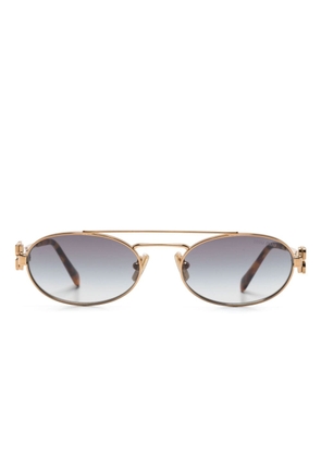 Miu Miu Eyewear oval-frame sunglasses - Gold