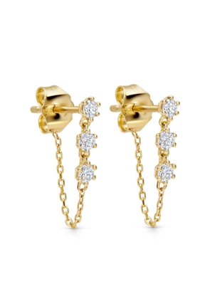 Astley Clarke 14kt yellow gold Interstellar diamond earrings