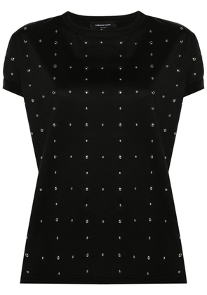 Fabiana Filippi studded cotton T-shirt - Black